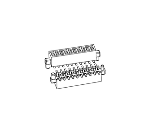 排母PH1.27*H3.4mm双排带侧柱SMT系列